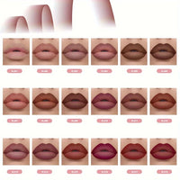 Velvet Matte Lip Liner Set — 6 Shades, Smooth & Long-Lasting