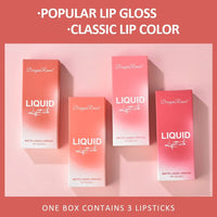 3-Piece Matte Liquid Lipstick Set — Waterproof & Long-Lasting