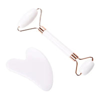 Rose Quartz Gua Sha Set — Face, Neck & Body Sculpting Tool