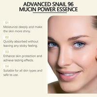 Snail Mucin 96% Power Essence — Brightening & Firming Serum