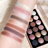 18-Color Eyeshadow Palette — Shimmer, Matte & Glitter