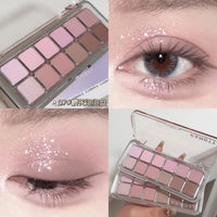 12-Color Matte Eyeshadow Palette — Soft Earth Tones