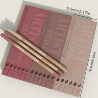 Velvet Matte Lip Liner Set — 6 Shades, Smooth & Long-Lasting