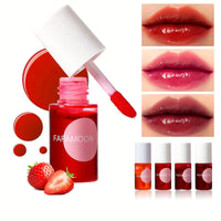 4-Color Fruity Lip Tint Water Gloss — Moisturizing & High Pigment