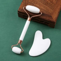 Rose Quartz Gua Sha Set — Face, Neck & Body Sculpting Tool