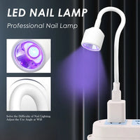 Mini UV LED Nail Lamp — Foldable Gel Polish Curing Light