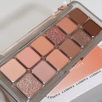 12-Color Matte Eyeshadow Palette — Soft Earth Tones