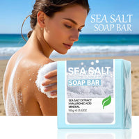 Sea Salt & Hyaluronic Acid Cleansing Soap — Deep Purifying & Moisturizing